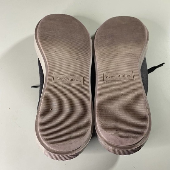 Acne Studios Adriana Striped Canvas Low Sneakers Women's Size 8.5 - Picture 7 of 8